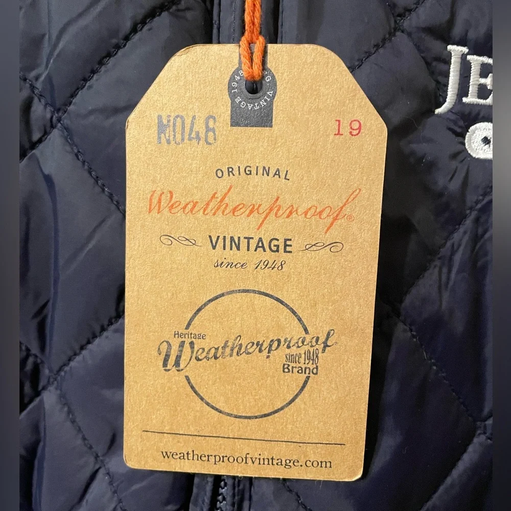 “Weatherproof Vintage” Diamond Quilted Vest - Navy Blue - Brand New - Picture 3 of 4